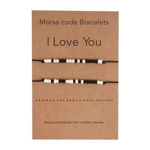 2 pc Morse Code “I LOVE YOU” Bracelets